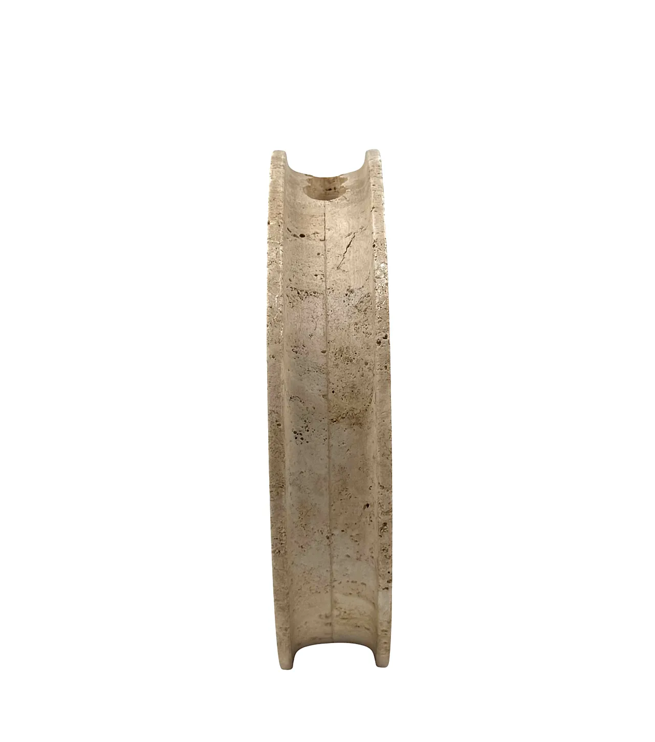 Travertine solifleur vase by Cerri Nestore, 1970s 9