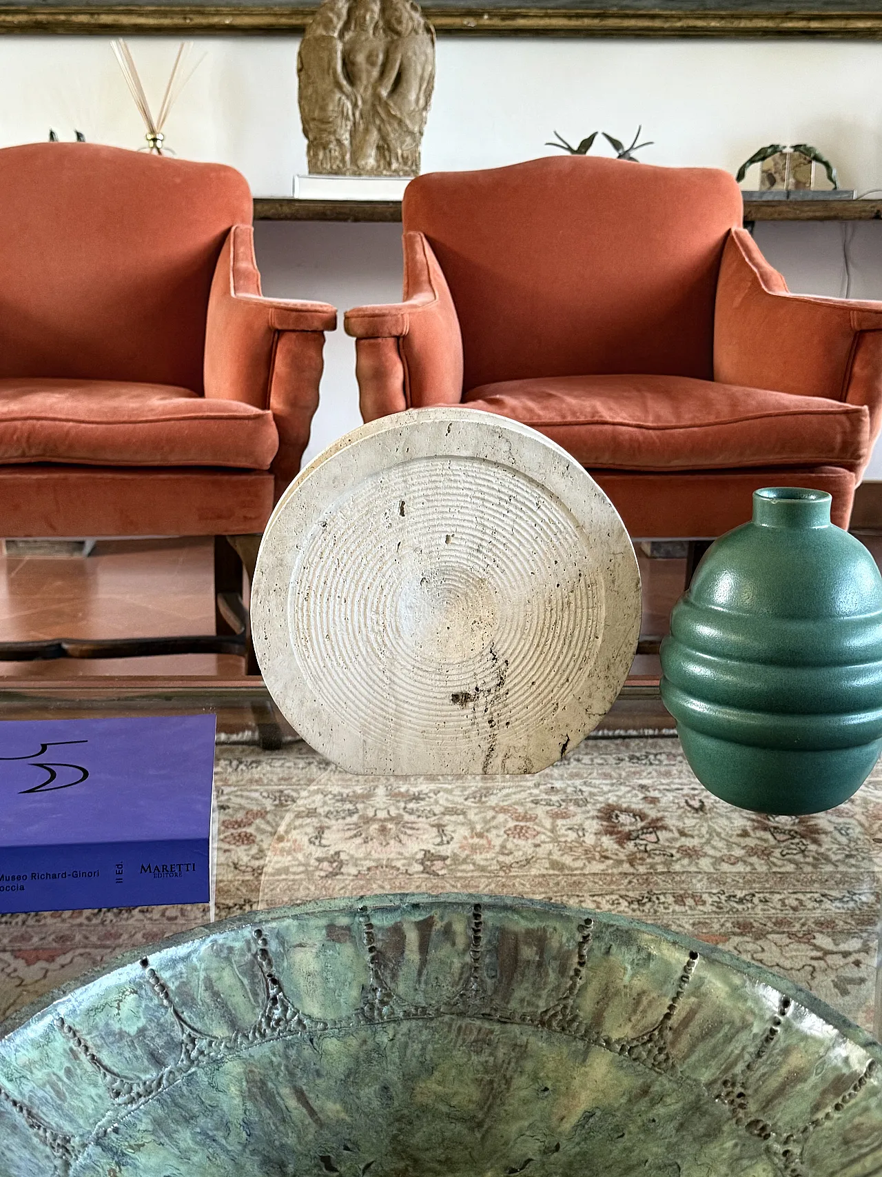 Travertine solifleur vase by Cerri Nestore, 1970s 10