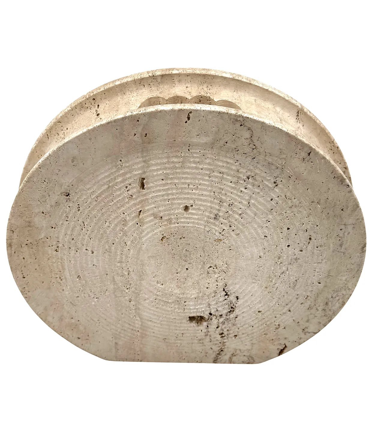Travertine solifleur vase by Cerri Nestore, 1970s 12