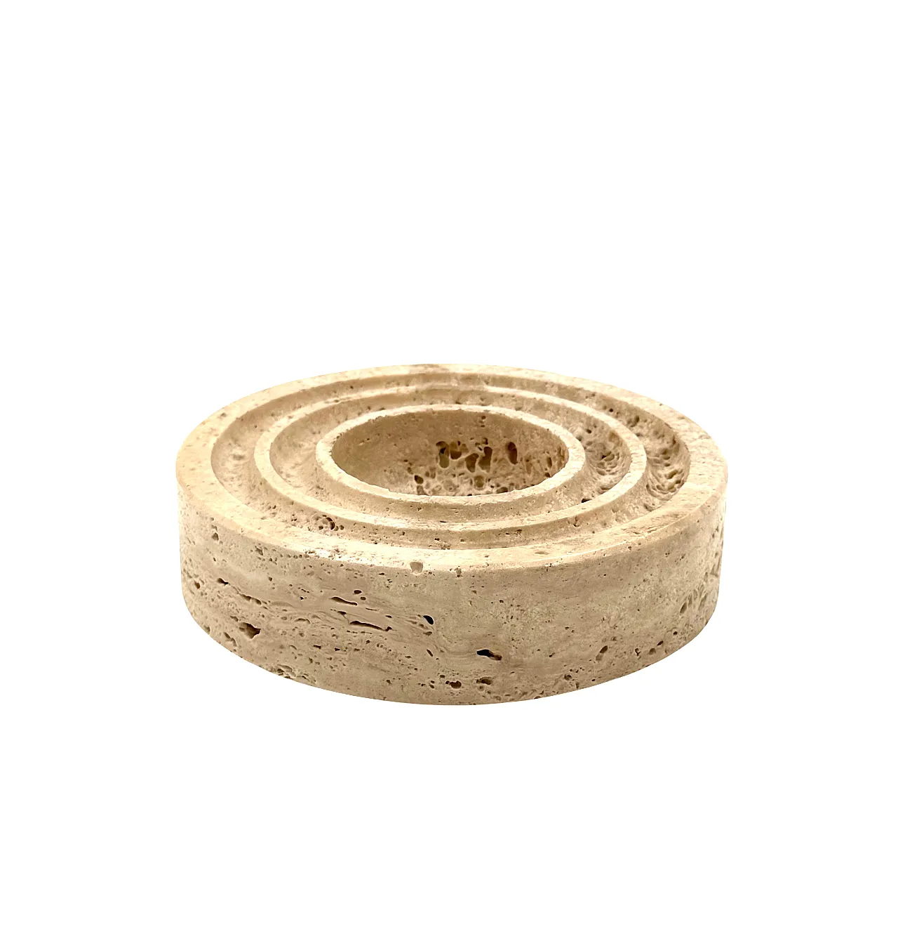 Travertine saw a few / ashtray by Cerri Nestore, 1970s 1