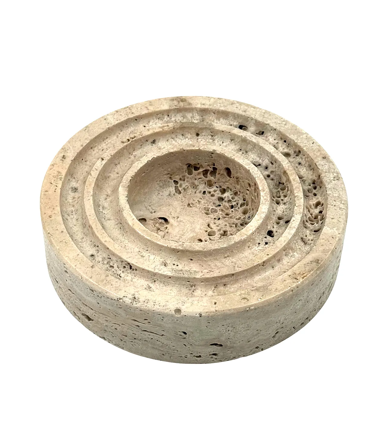 Travertine saw a few / ashtray by Cerri Nestore, 1970s 5