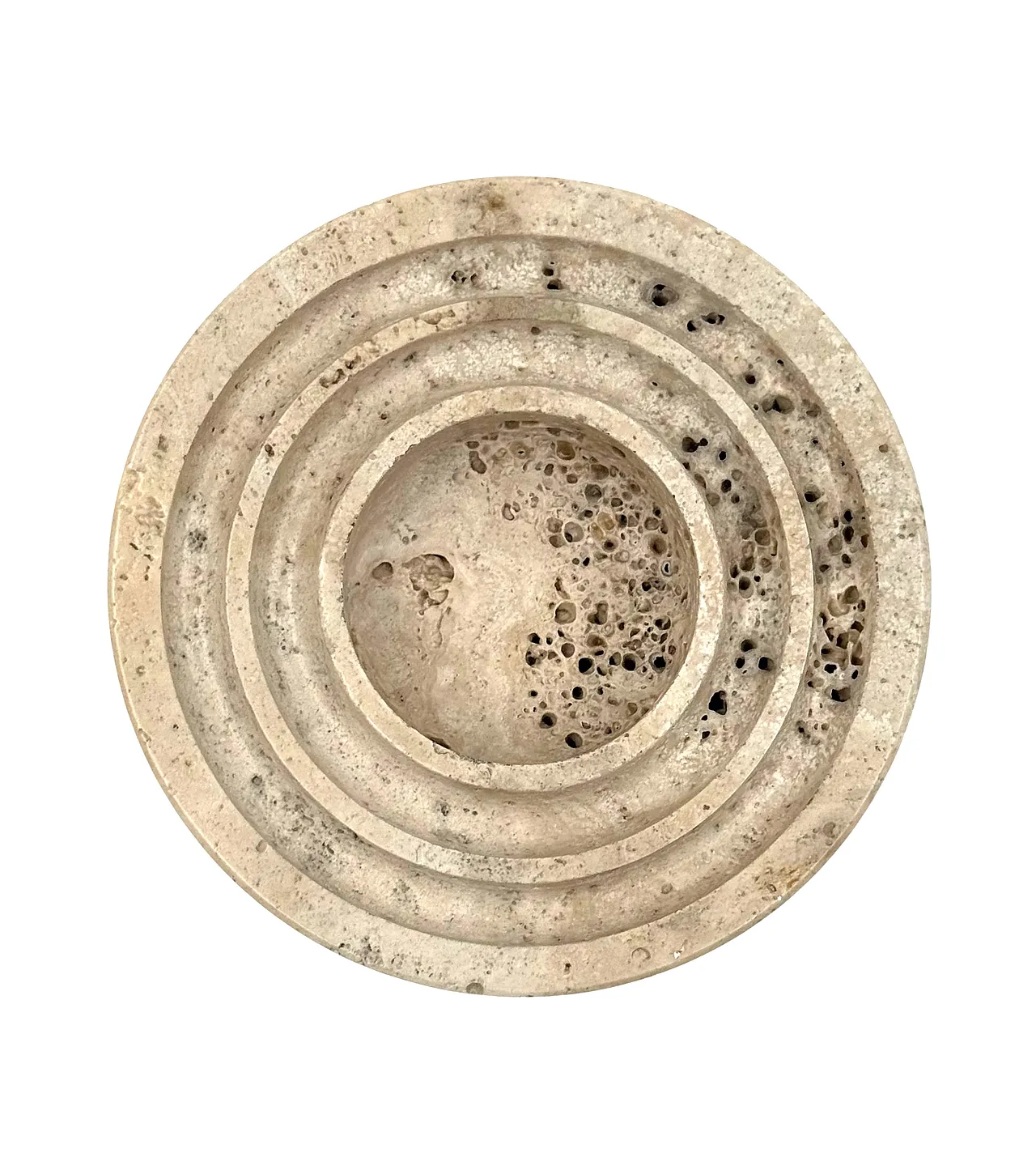 Travertine saw a few / ashtray by Cerri Nestore, 1970s 7