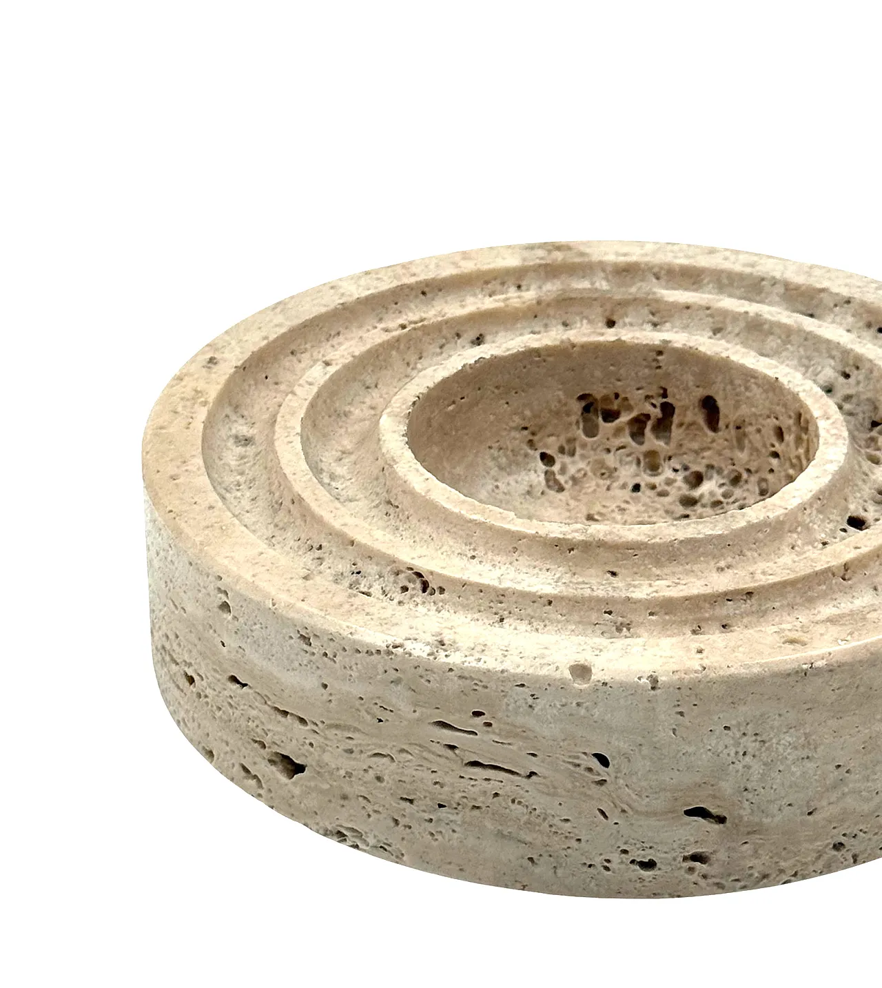 Travertine saw a few / ashtray by Cerri Nestore, 1970s 8