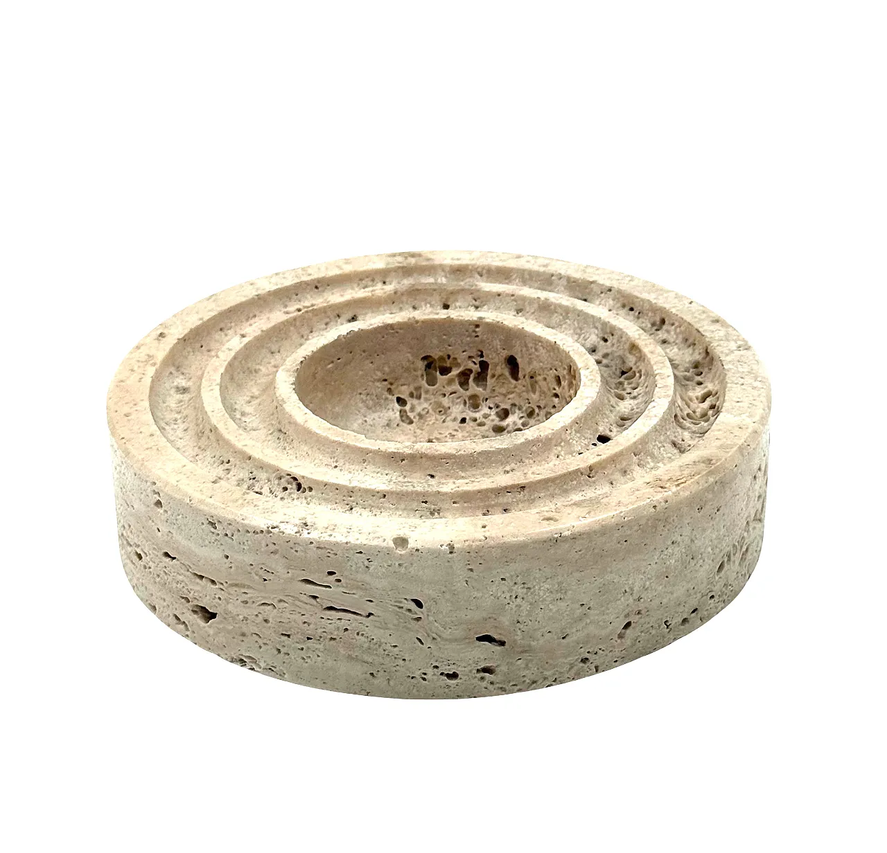 Travertine saw a few / ashtray by Cerri Nestore, 1970s 9