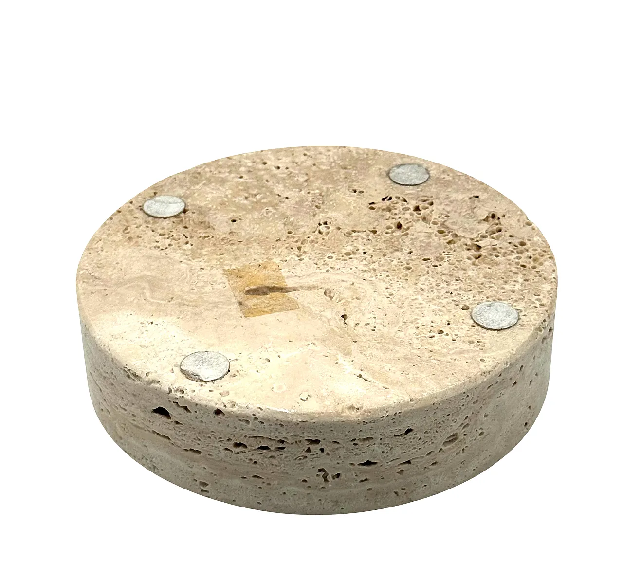 Travertine saw a few / ashtray by Cerri Nestore, 1970s 10