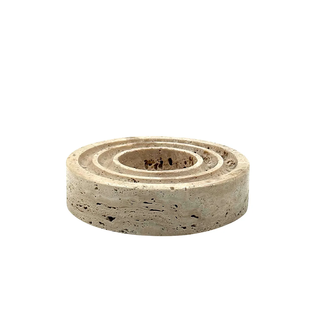 Travertine saw a few / ashtray by Cerri Nestore, 1970s 11