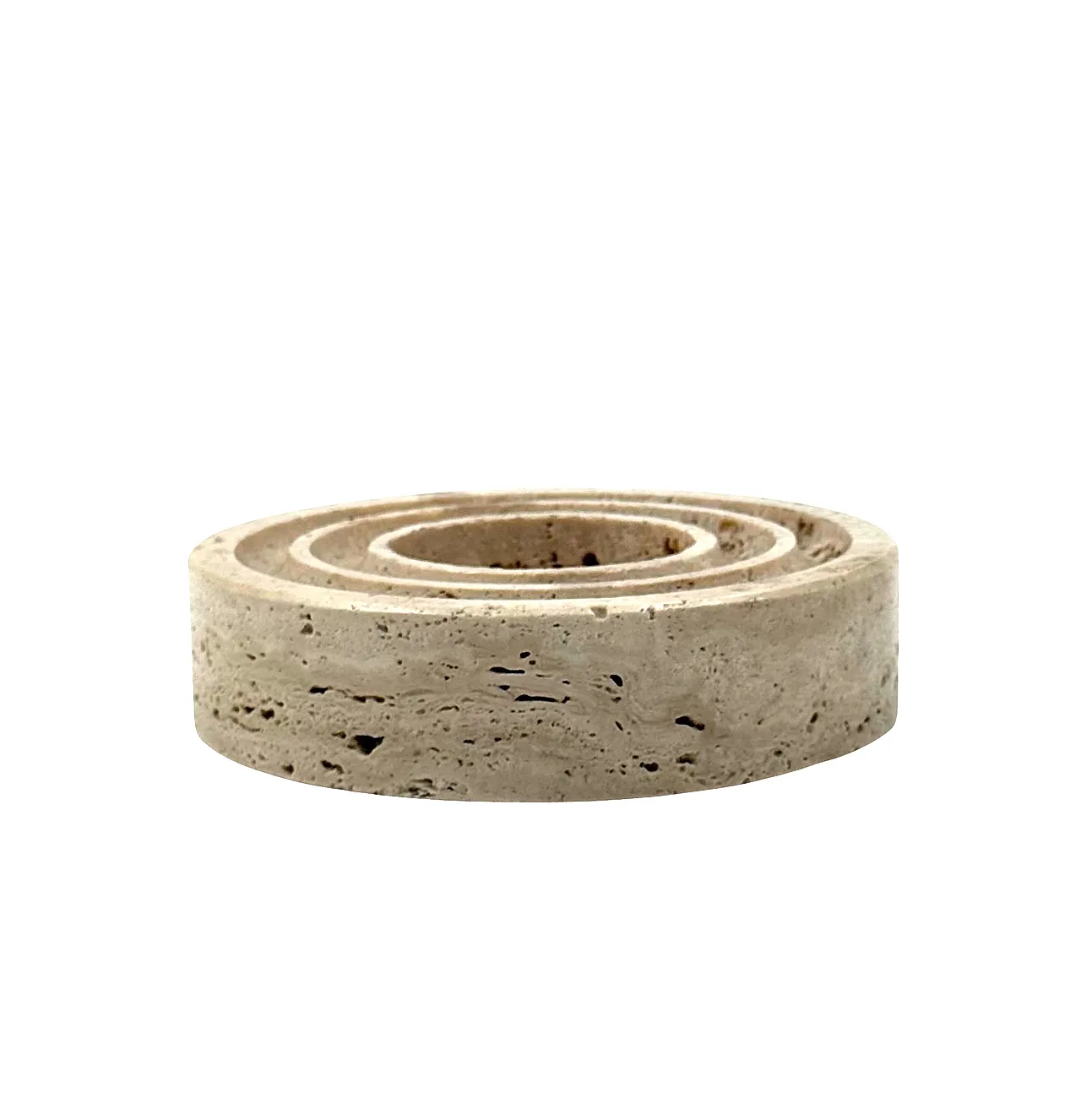 Travertine saw a few / ashtray by Cerri Nestore, 1970s 12