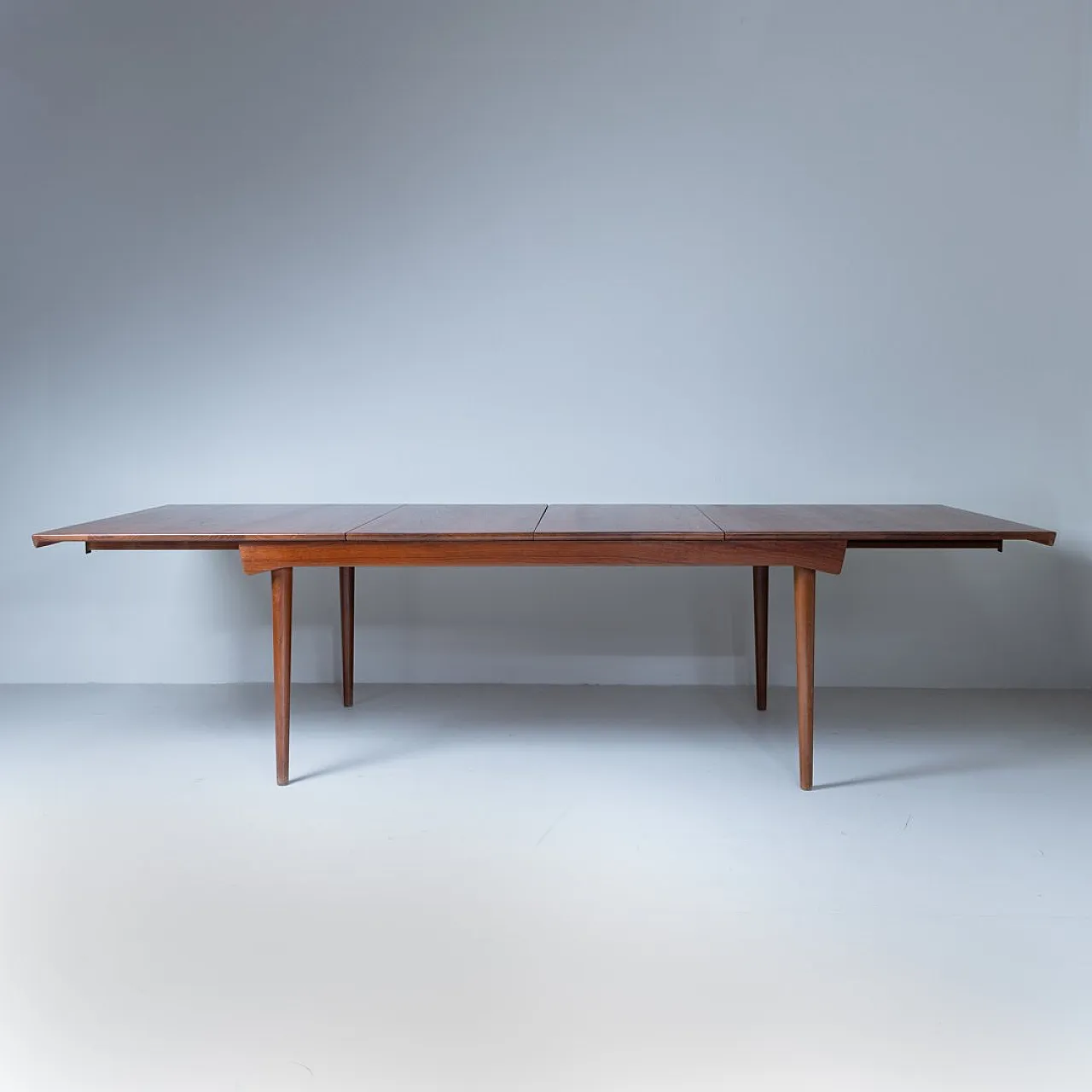 Tavolo da pranzo allungabile in legno attribuito a Finn Juhl, 1950 13