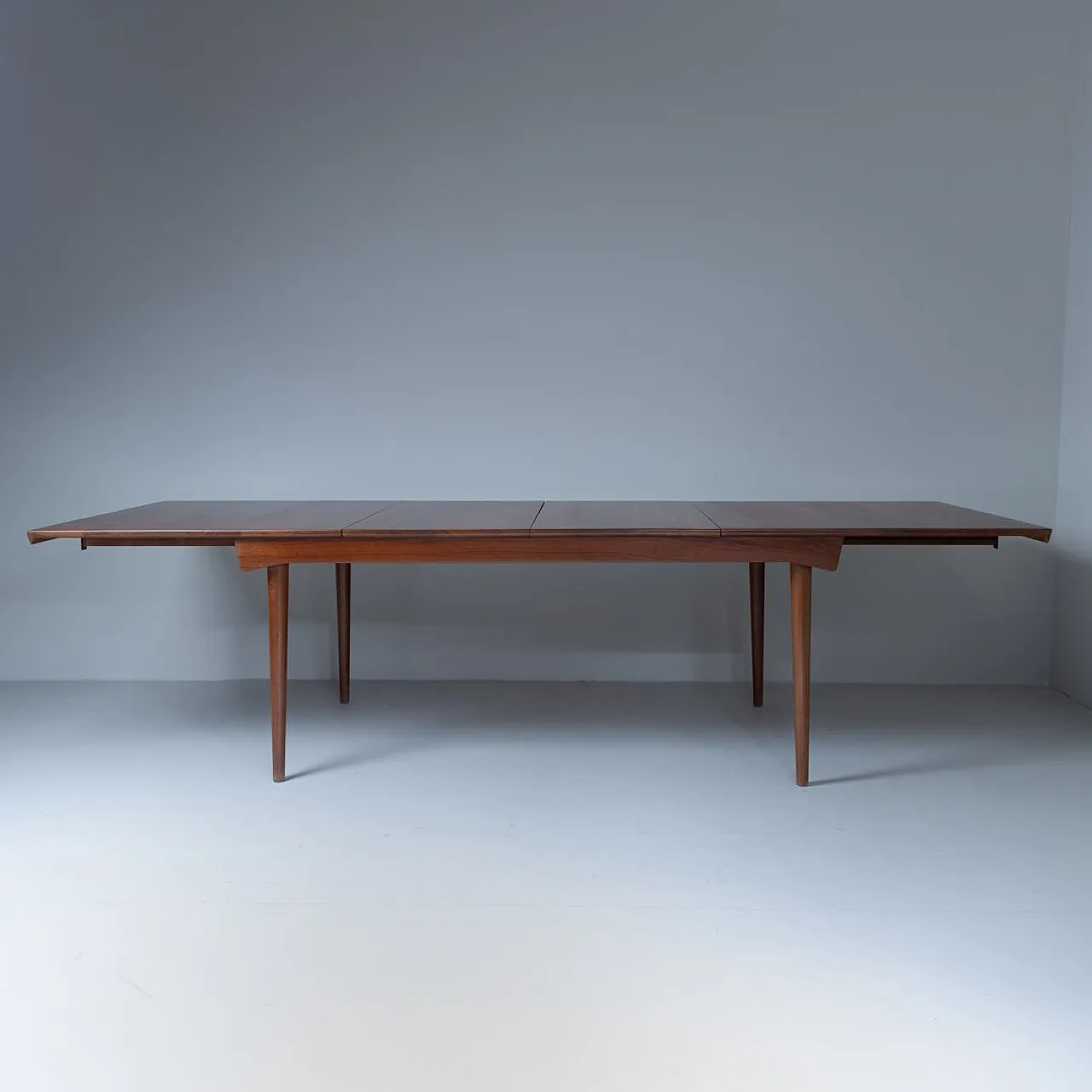 Tavolo da pranzo allungabile in legno attribuito a Finn Juhl, 1950 14