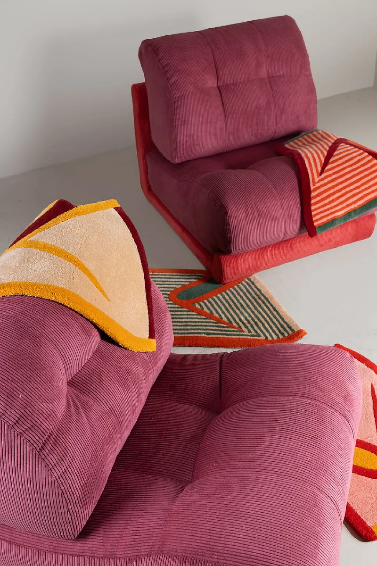 Pair of L2C Lounge Chairs by Guido Faleschini for Mariani, 1970s 2