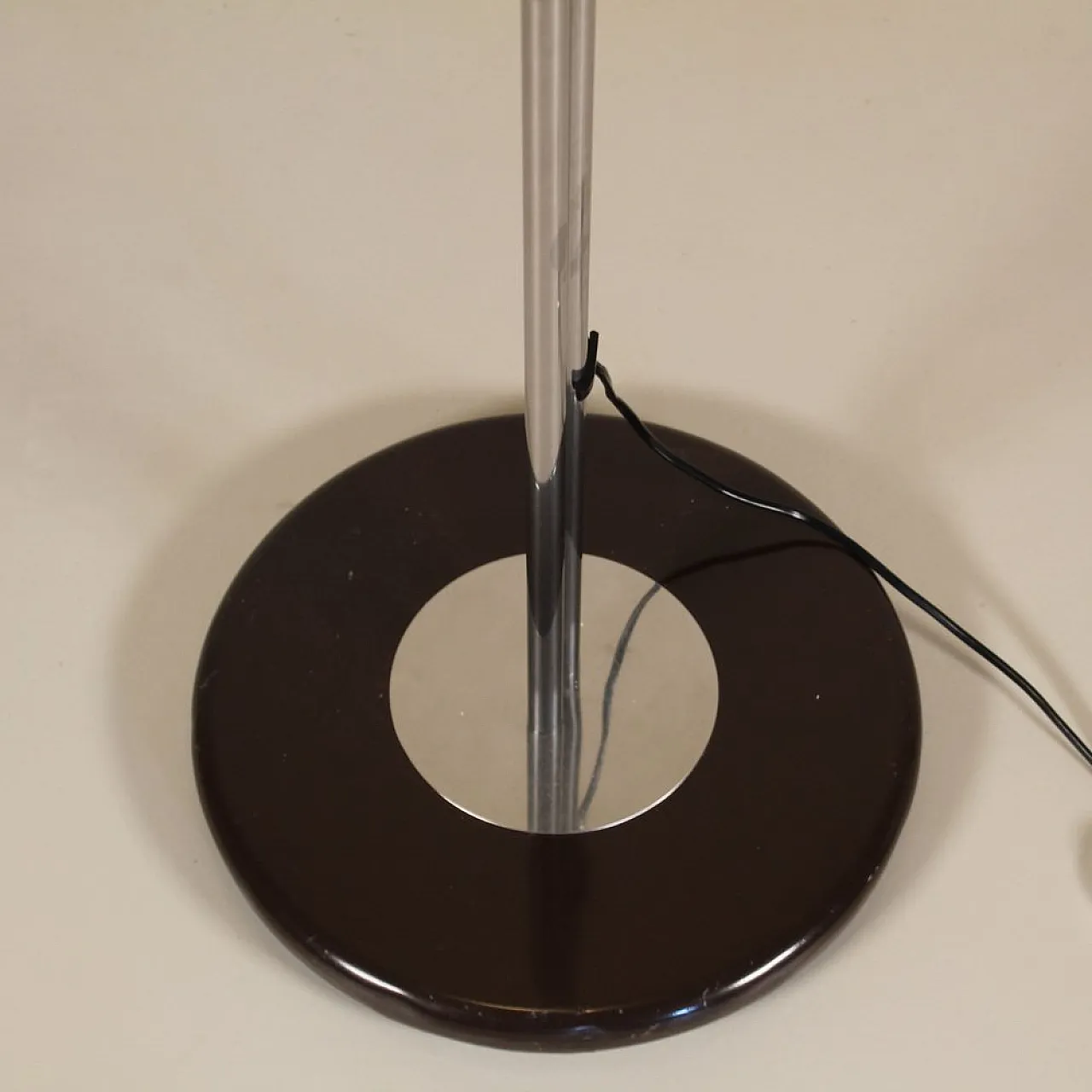 Lampada da terra regolabile in acciaio e vetro di Zonca, anni '70 5