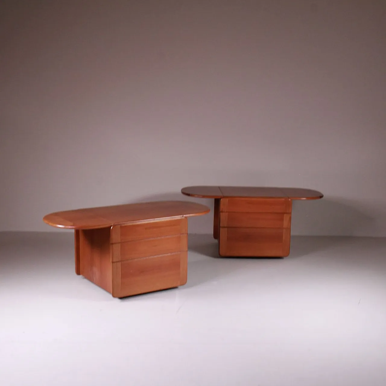 Pair of Bedside Tables by Afra & Tobia Scarpa for Molteni, 70s 7