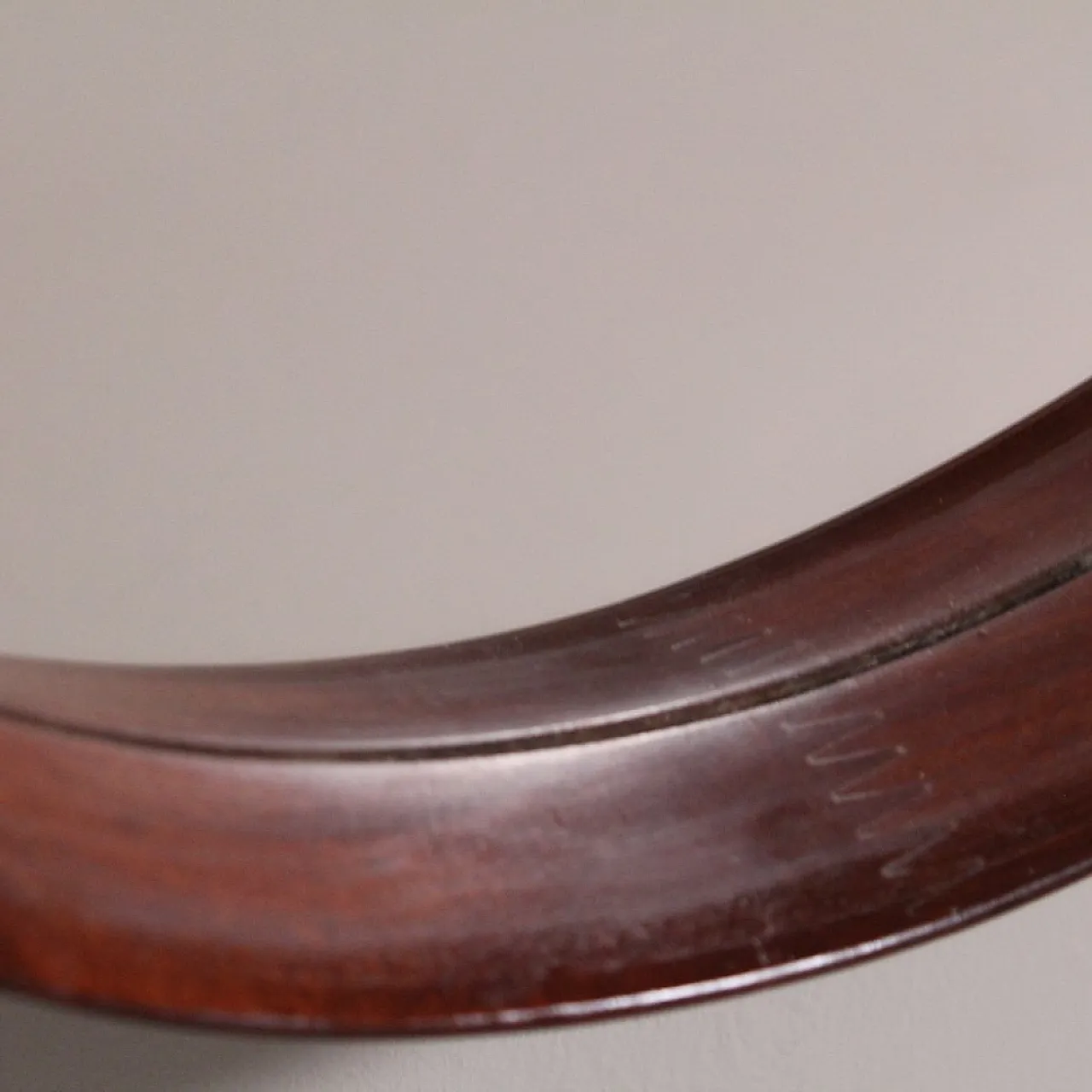 Specchi circolari in legno, anni '50 2