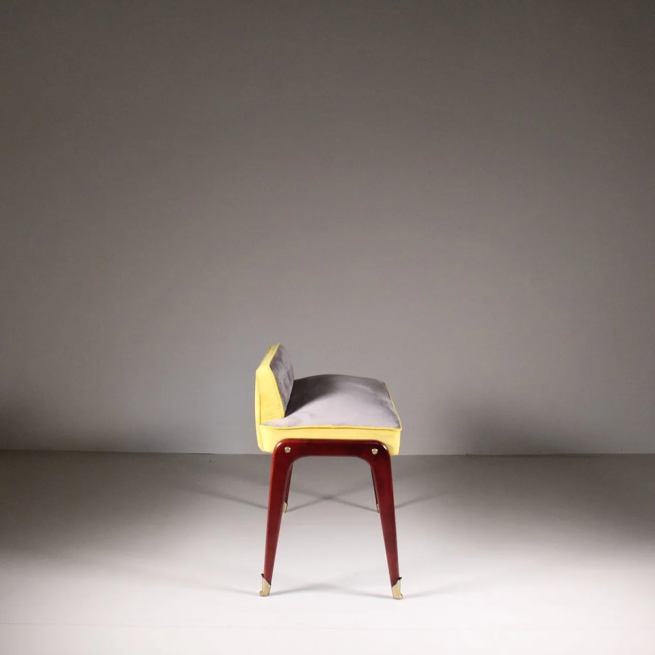 Two-Tone Padded Bench, 1950 4