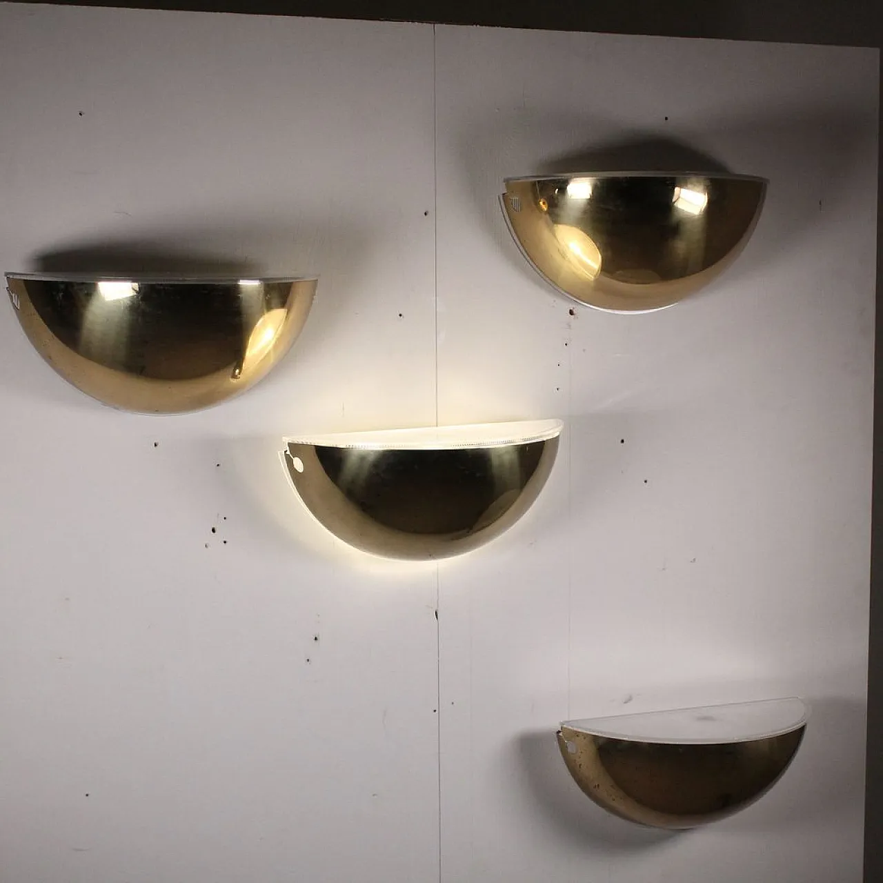 4 appliques Quarto in ottone di Tobia & Afra Scarpa per Flos, anni '70 5