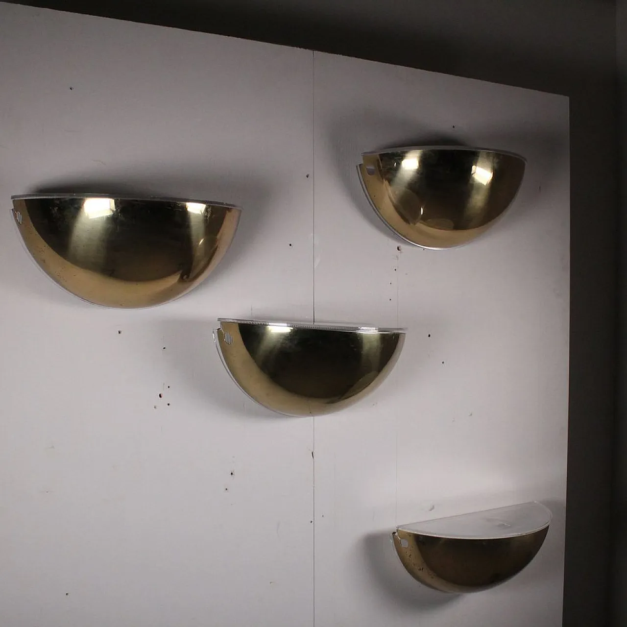 4 appliques Quarto in ottone di Tobia & Afra Scarpa per Flos, anni '70 7