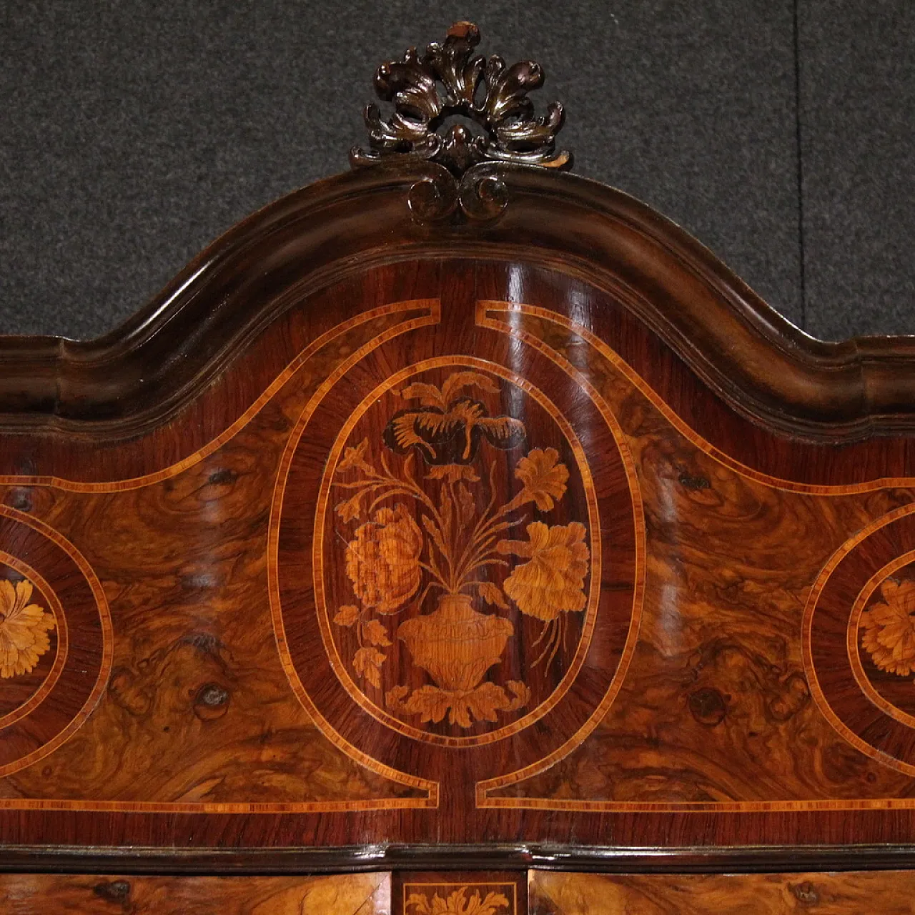Lombard wardrobe inlaid Louis XV style, 50s 9