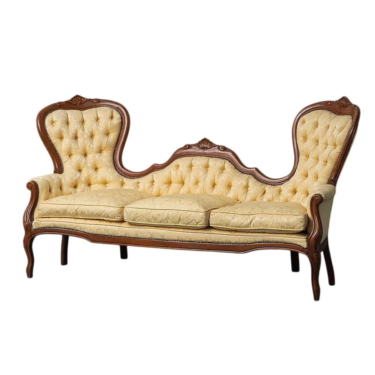 3 seater sofa in Luigi Filippo style, early 20th century 11