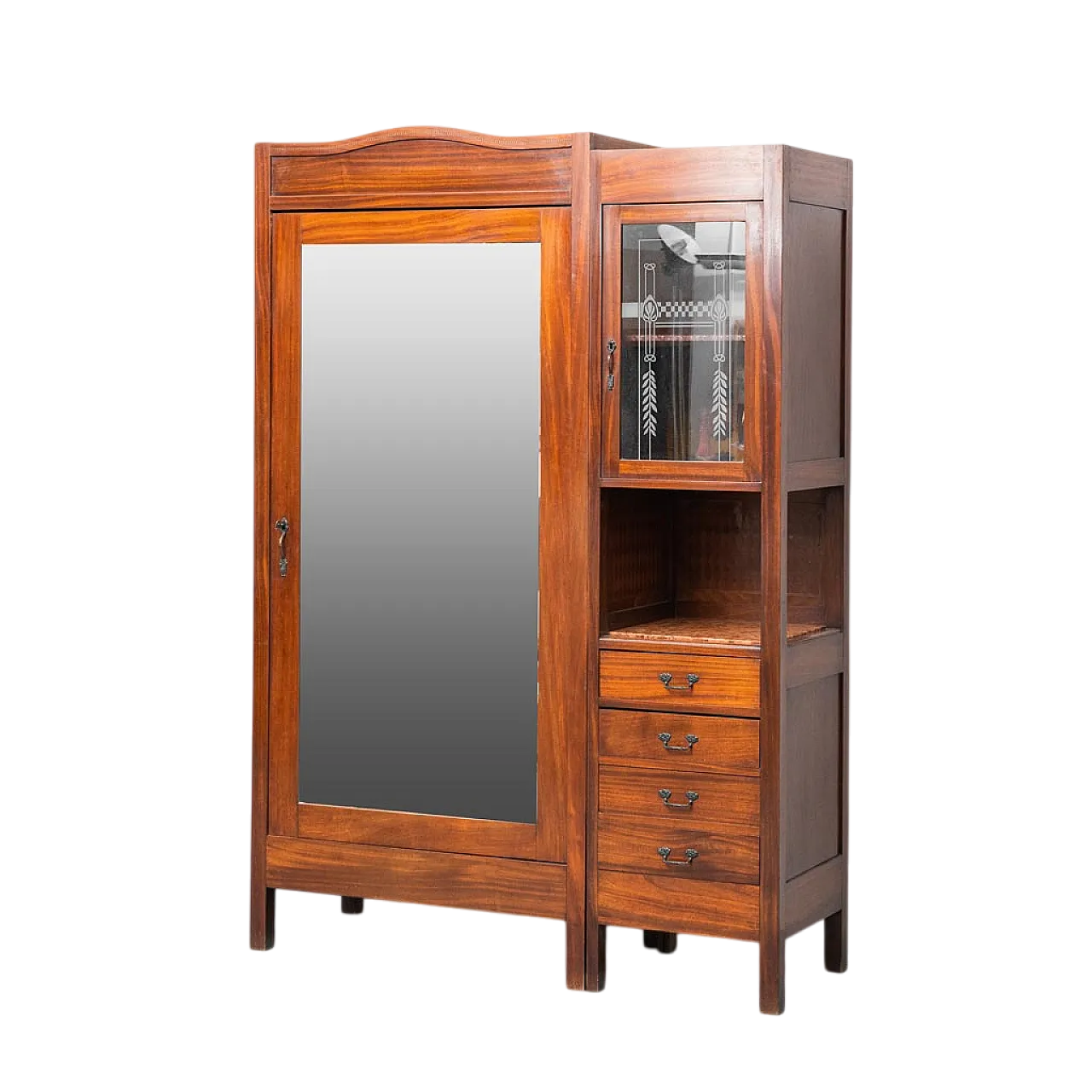 Cabinet cabinet with belief and mirror, 40s 11