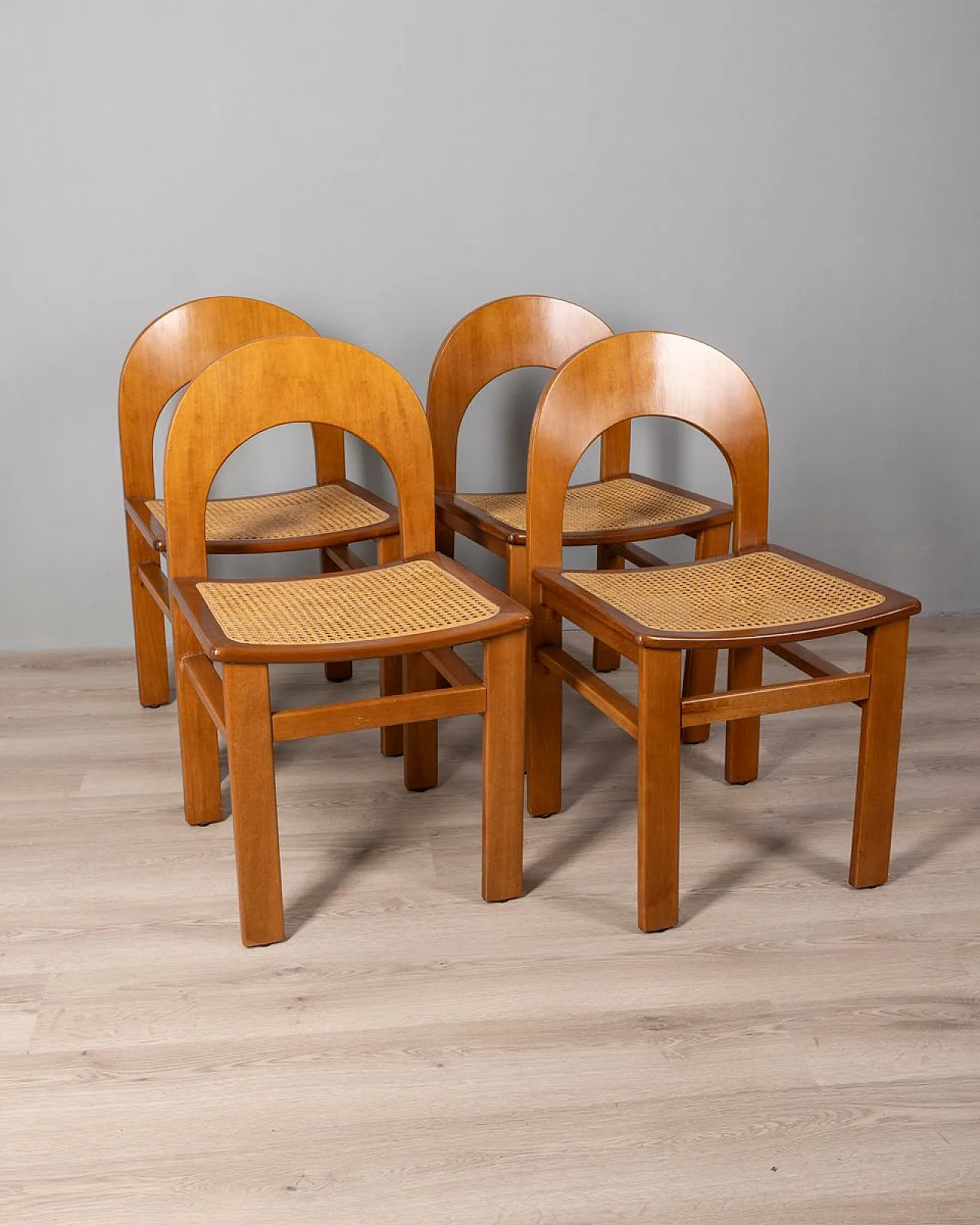 4 Chairs Arcadia by A. Caraceni for Tagliabue, 1970s 1