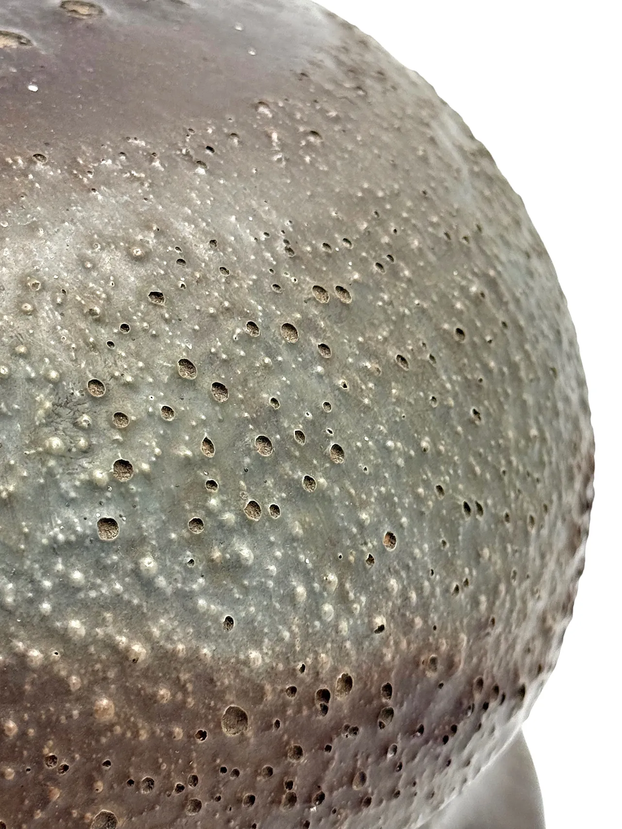 Mid-Century Modern Brown Ceramic Lamp Base, France 1960s 15