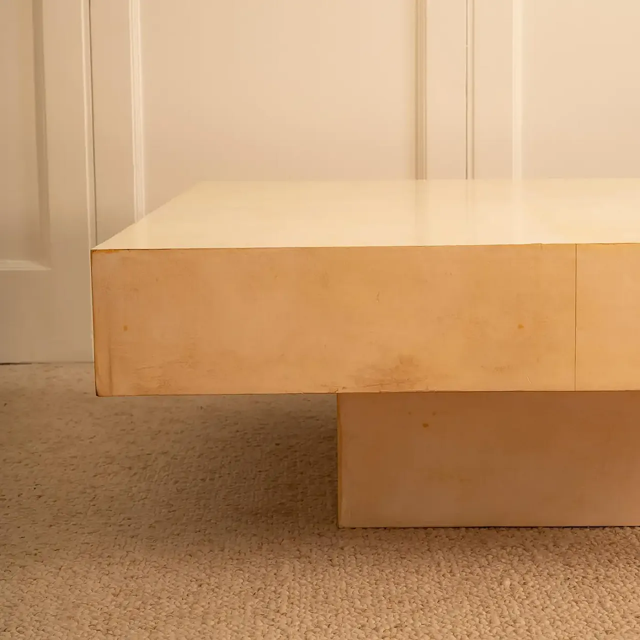 Parchment coffee table, 1970s 2