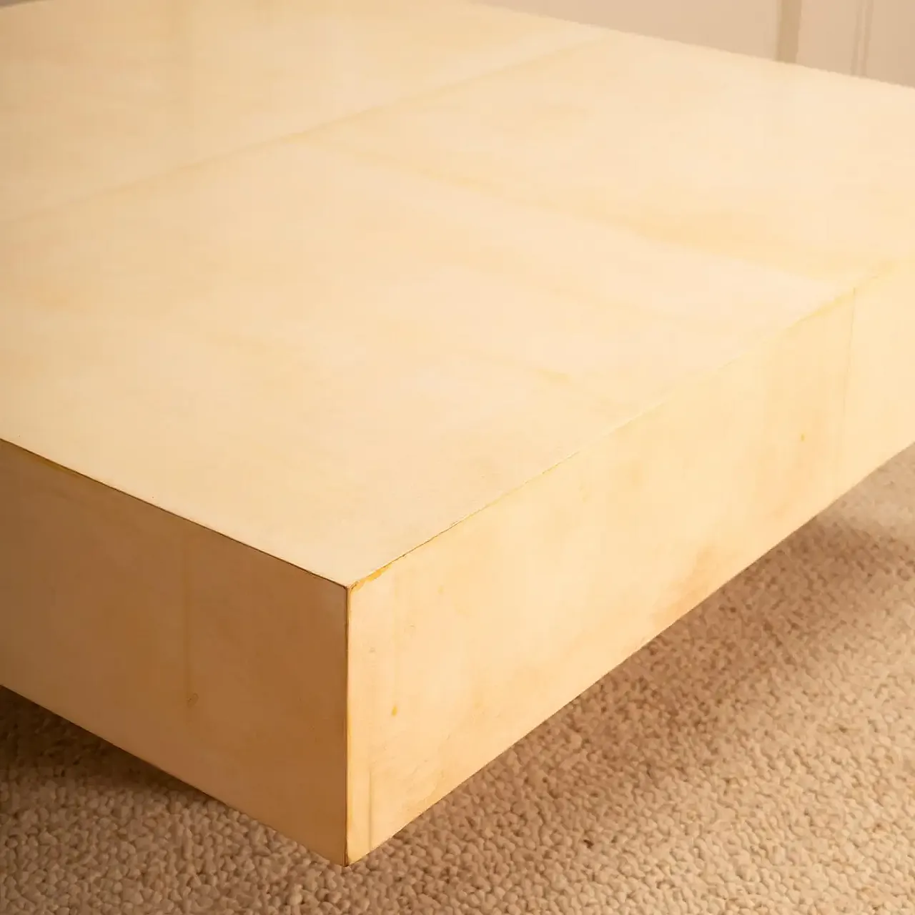 Parchment coffee table, 1970s 7