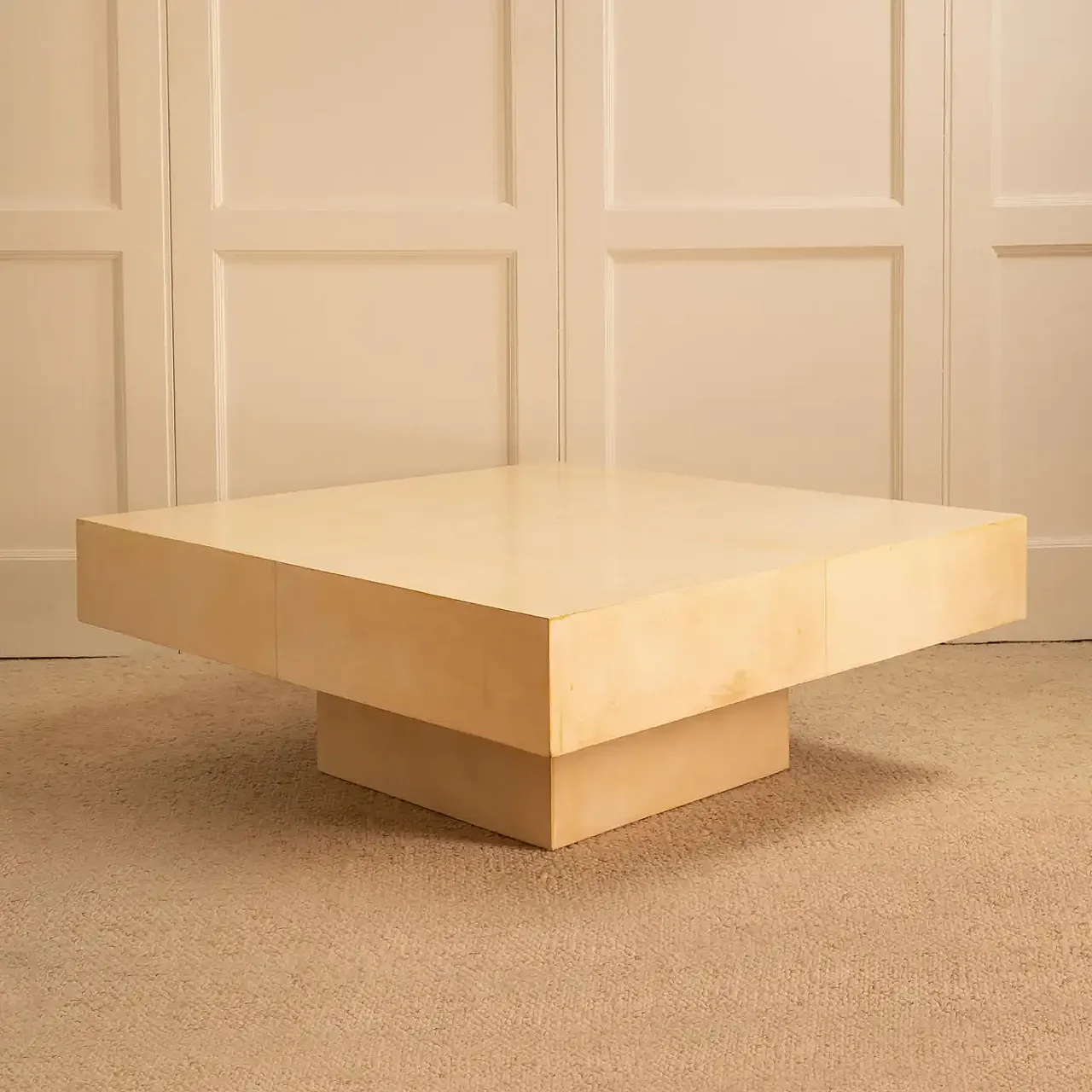 Parchment coffee table, 1970s 8