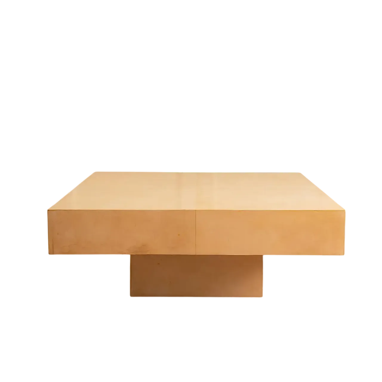 Parchment coffee table, 1970s 9