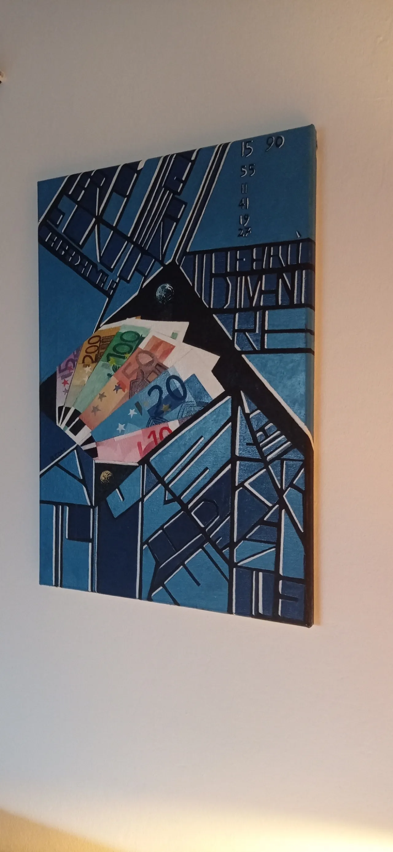 Abstract geometric painting by Giuseppe Cantatore, 2000s 1