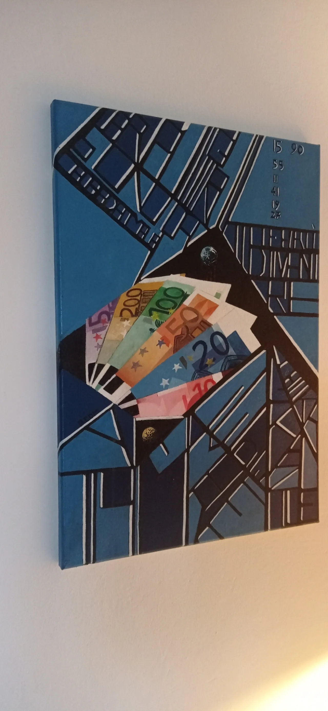 Abstract geometric painting by Giuseppe Cantatore, 2000s 3