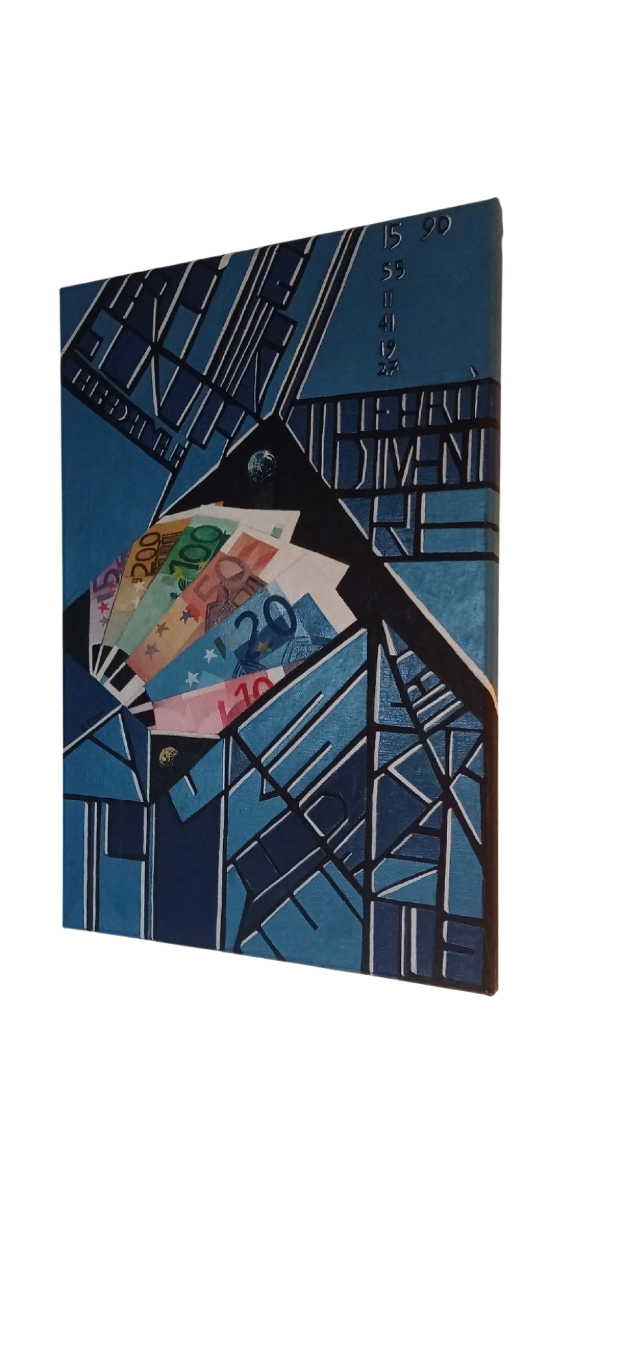 Abstract geometric painting by Giuseppe Cantatore, 2000s 9