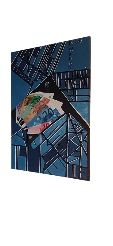 Abstract geometric painting by Giuseppe Cantatore, 2000s