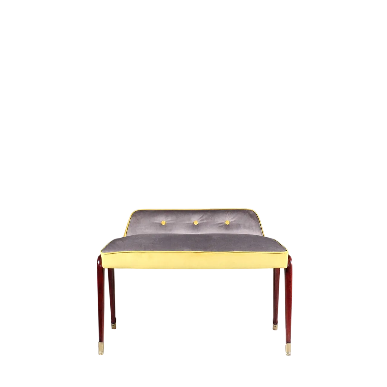 Two-Tone Padded Bench, 1950 6