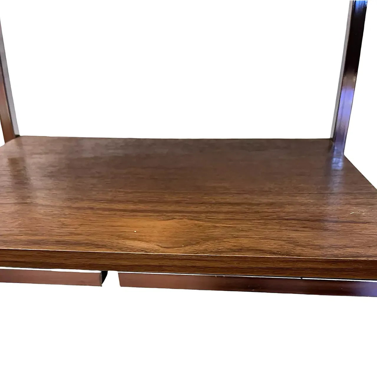 Walnut and steel coffee table, 1970s 8