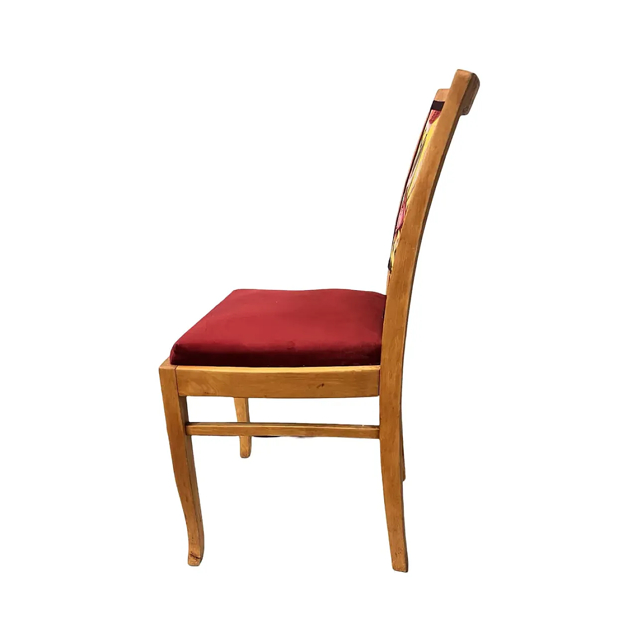 Upholstered wooden chair, 1950s 4