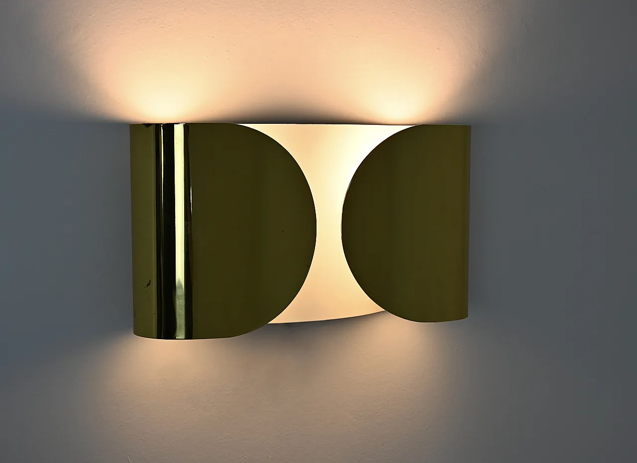 Lampada a parete Golden Foglio di Tobia e Afra Scarpa per Flos, anni '60 2
