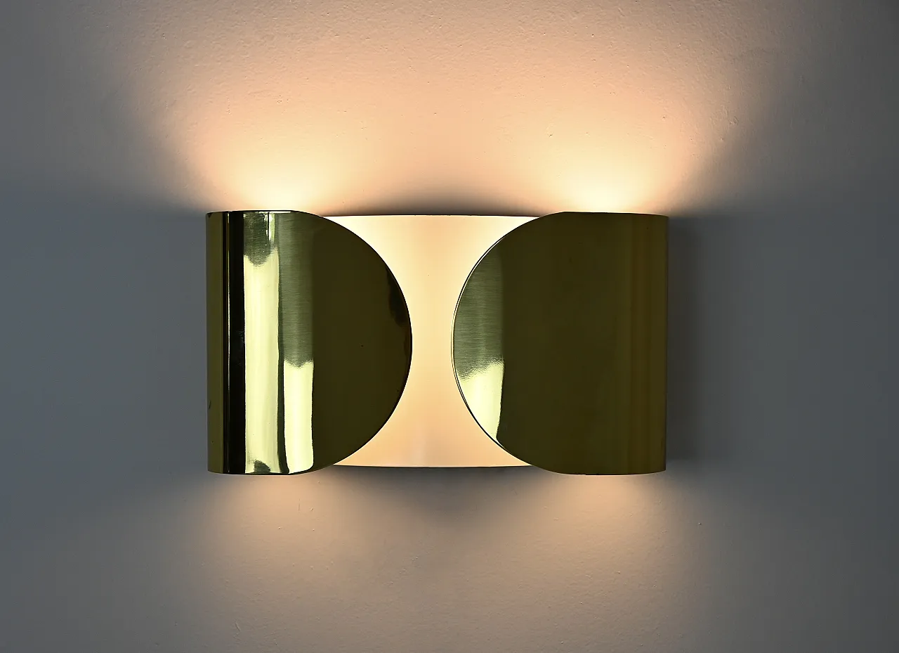 Lampada a parete Golden Foglio di Tobia e Afra Scarpa per Flos, anni '60 4