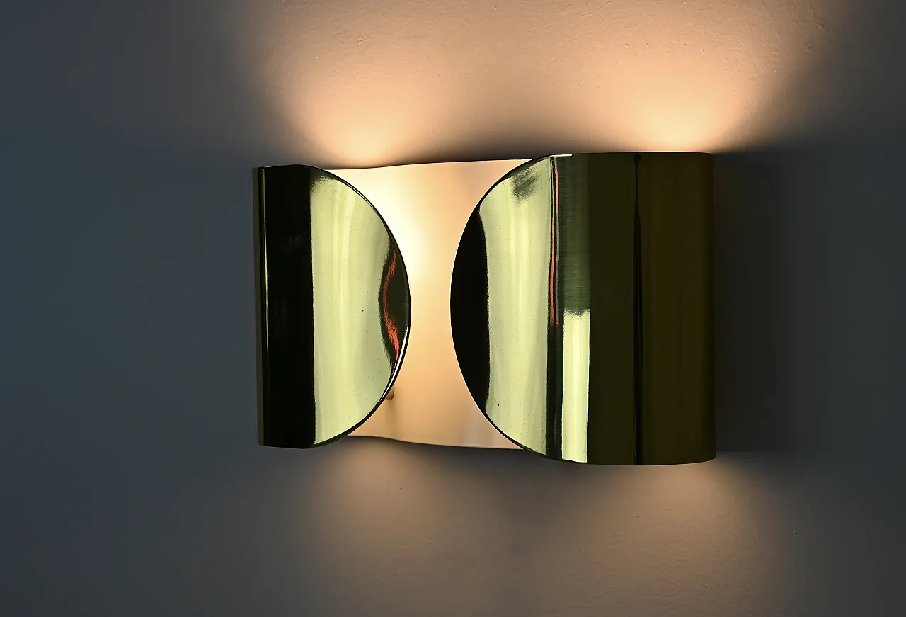 Lampada a parete Golden Foglio di Tobia e Afra Scarpa per Flos, anni '60 6