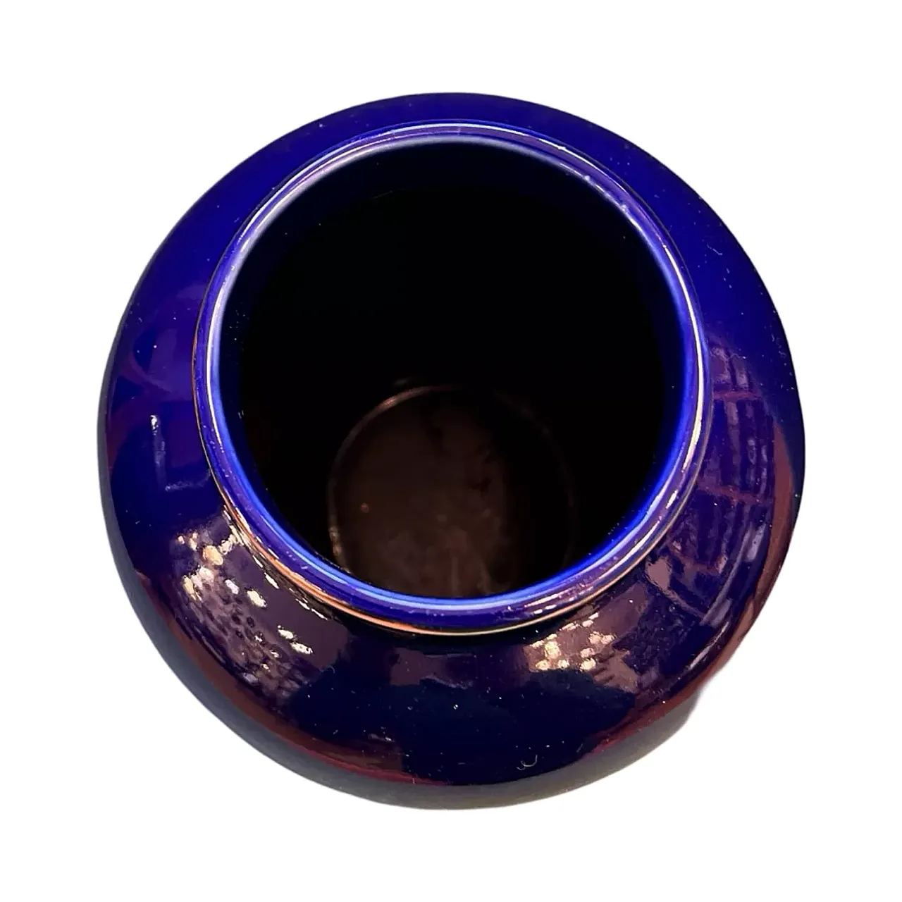 Cobalt blue ceramic vase, 1970s 6