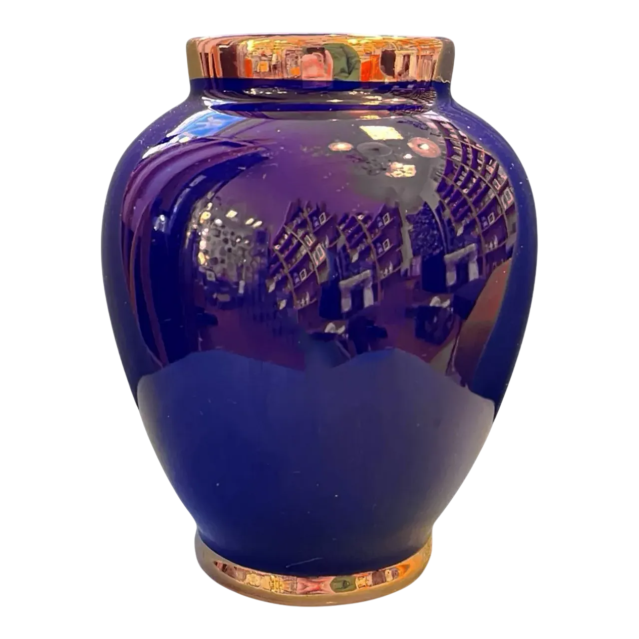 Cobalt blue ceramic vase, 1970s 7