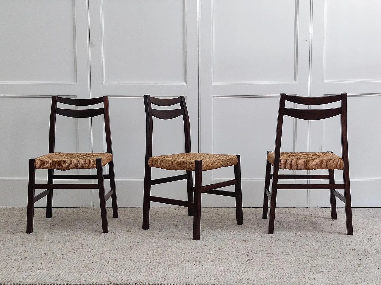 Set of 6 italian chairs - 1960s 4