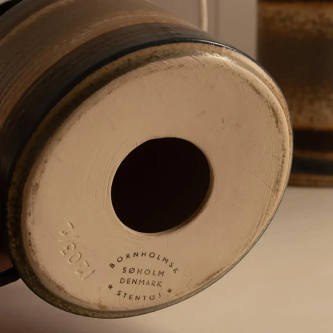 Pair of Soholm Stentoj ceramic lamps, 1960s 2