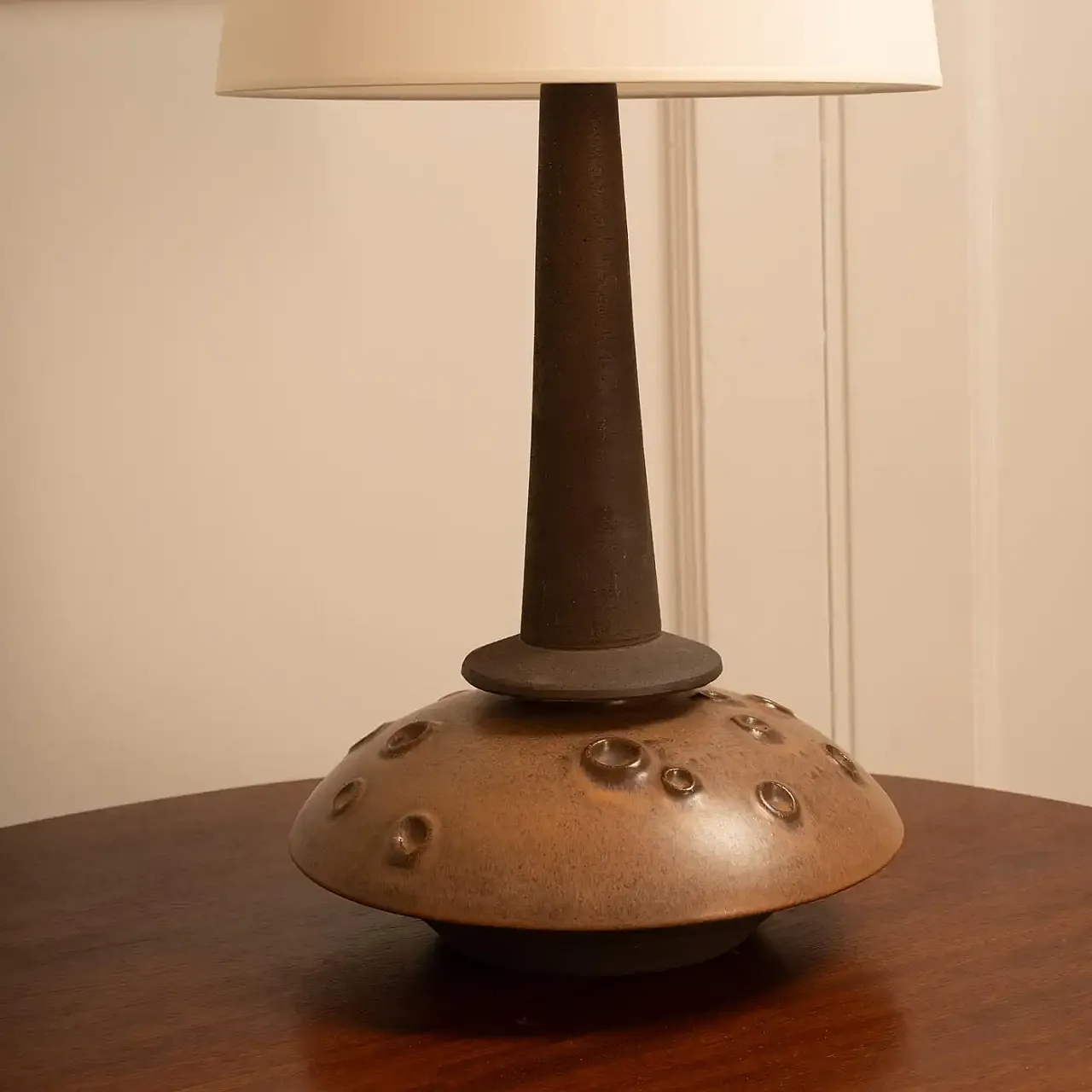 Danish Egehus lamp in glazed ceramic, 1970s 2