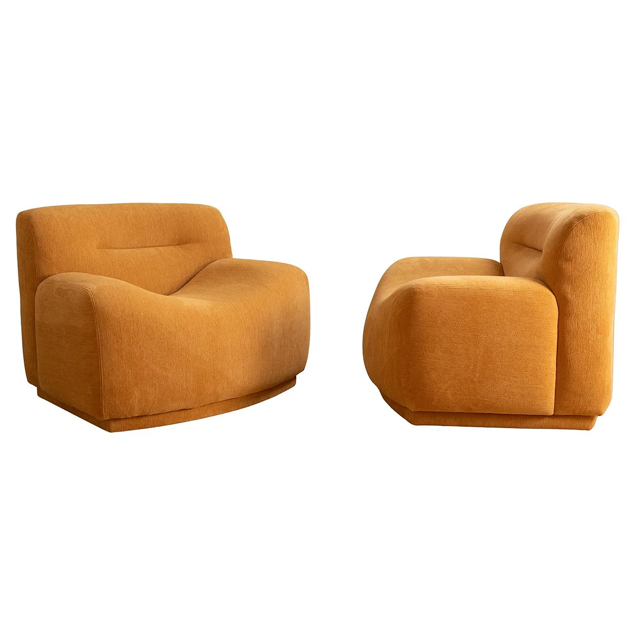 Wavy armchairs - Italian 1970s 1