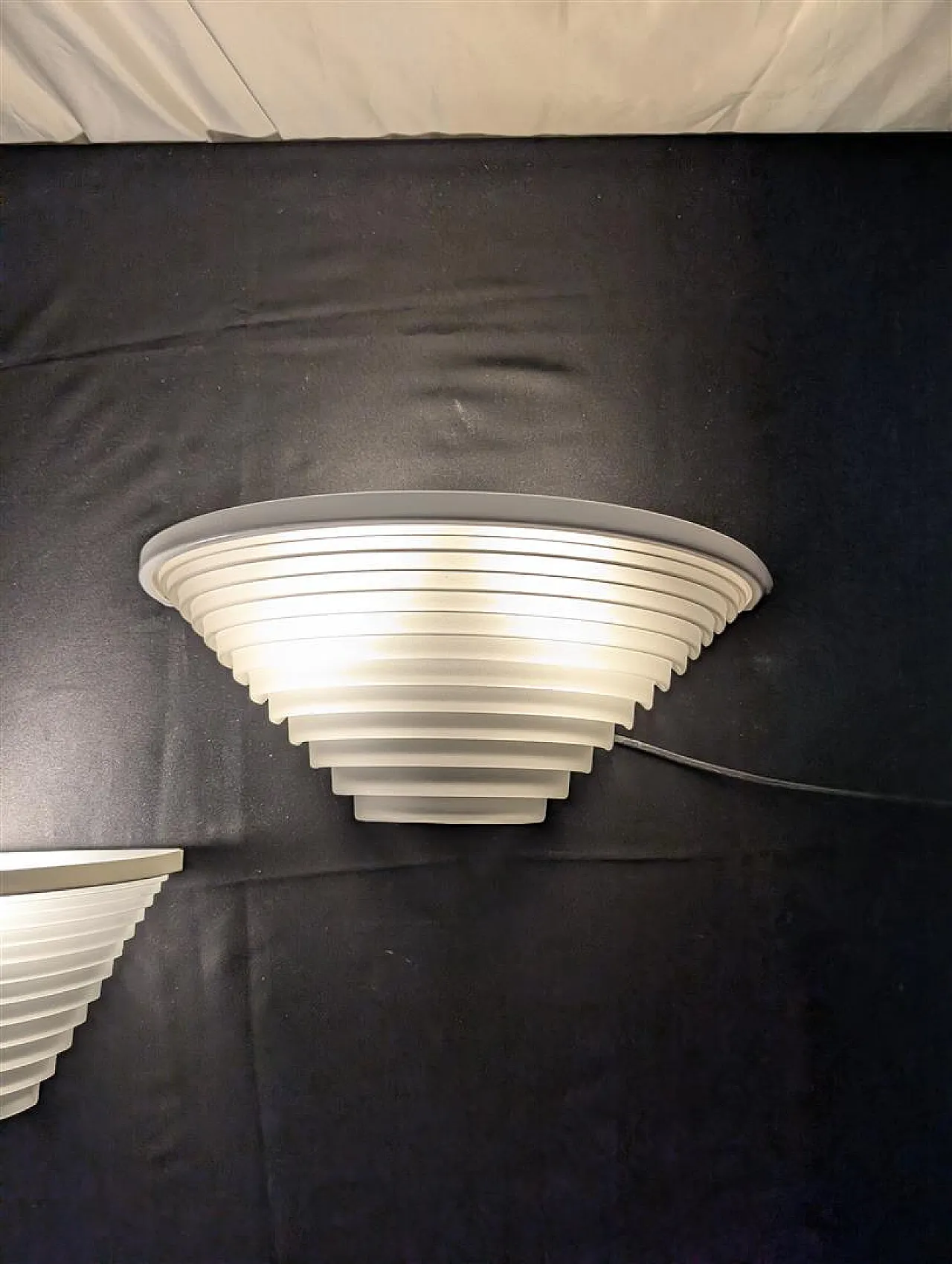 Couple of Applique Egisto by Angelo Mangiarotti for Artemide, 80s 10