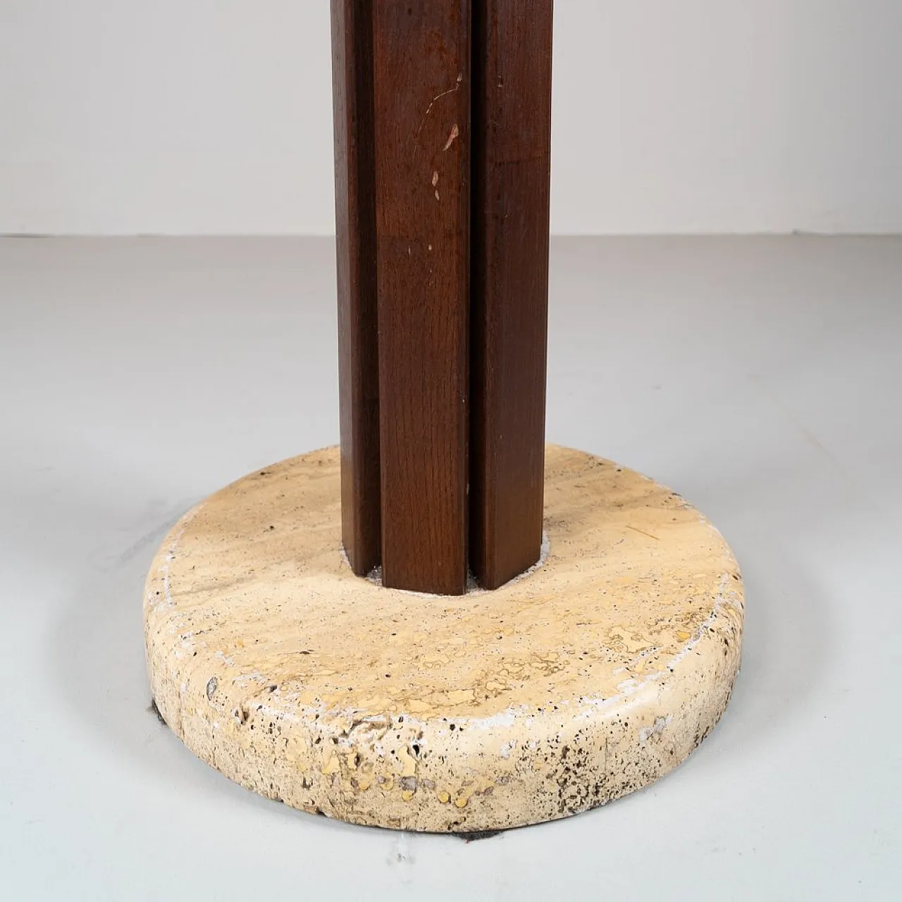 Mid-Centruy Wood and Marble Coat Hanger 2