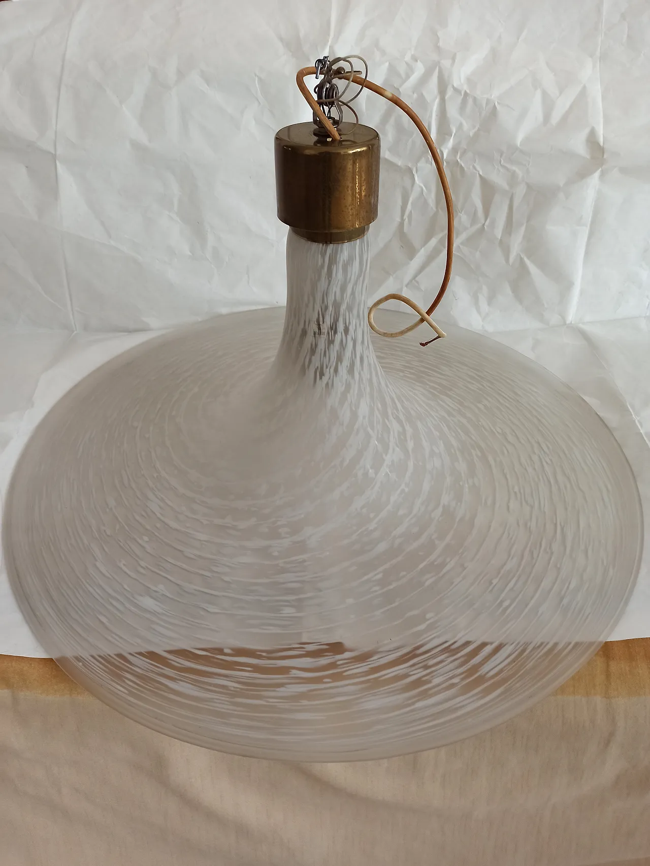 Lampadario A Tromba Murano Anni '70 3