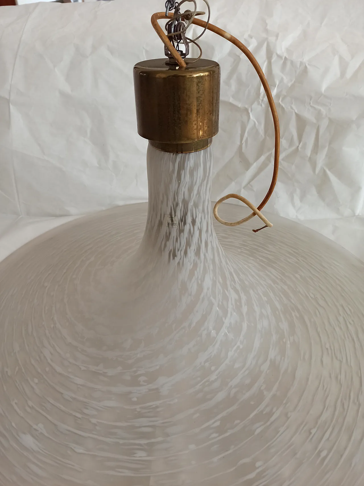 Lampadario A Tromba Murano Anni '70 4