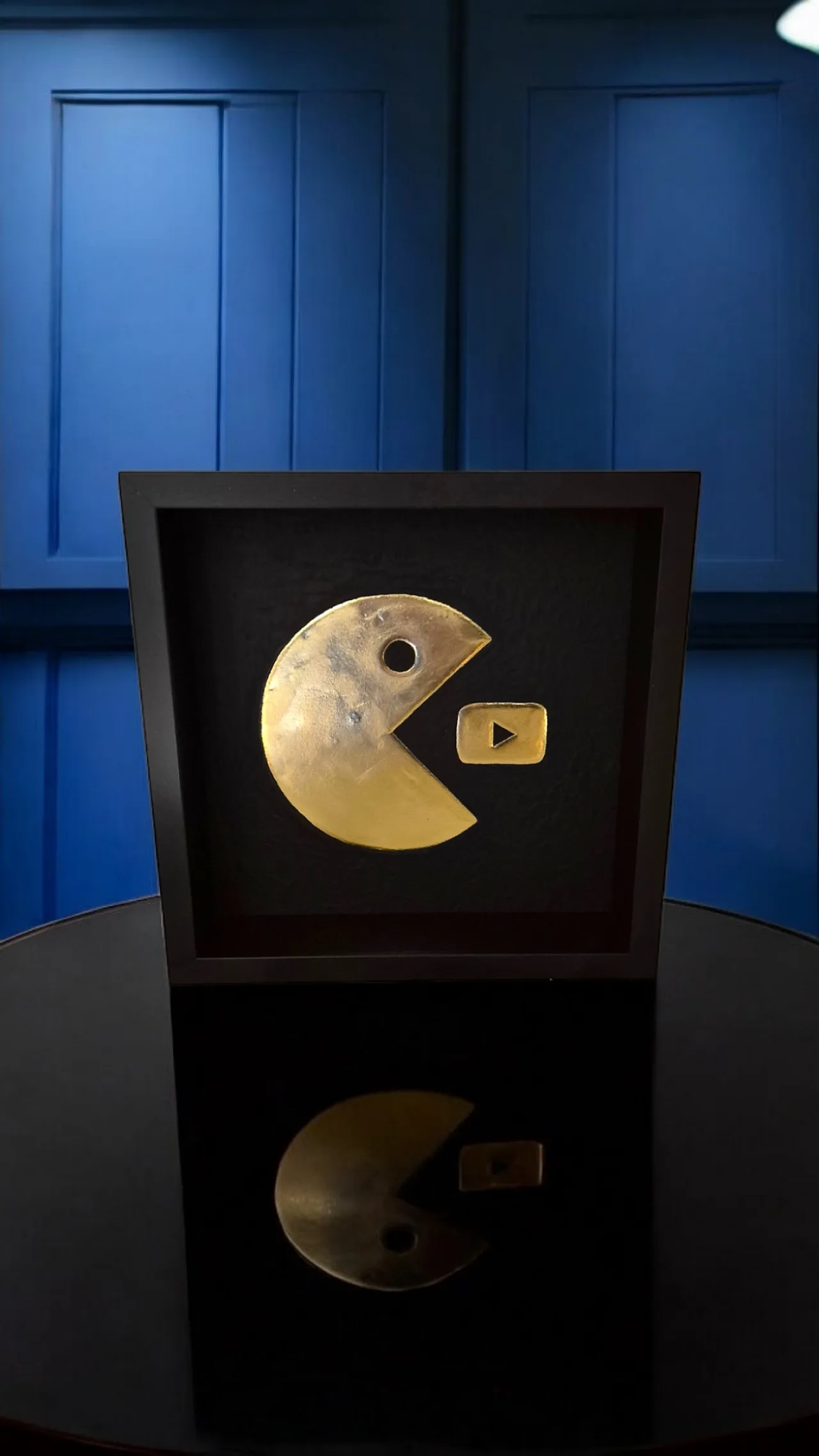 23kt gold PacTube artwork gilded in frame 80s and 90s collection 6